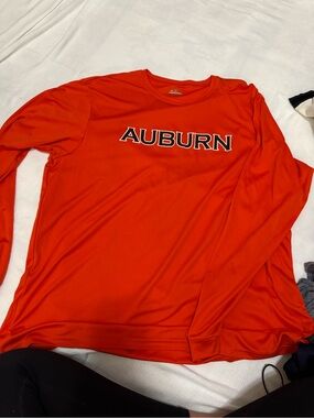 Under Armour Auburn Long-Sleeve Crew Tee - Bright Orange